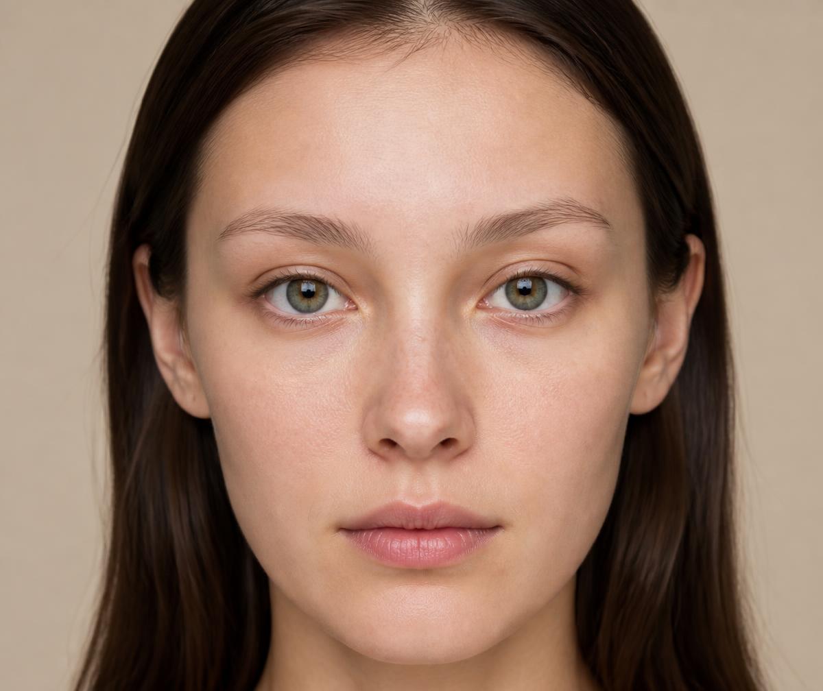 Cejas antes del diseño y microblading en Lunara Studio